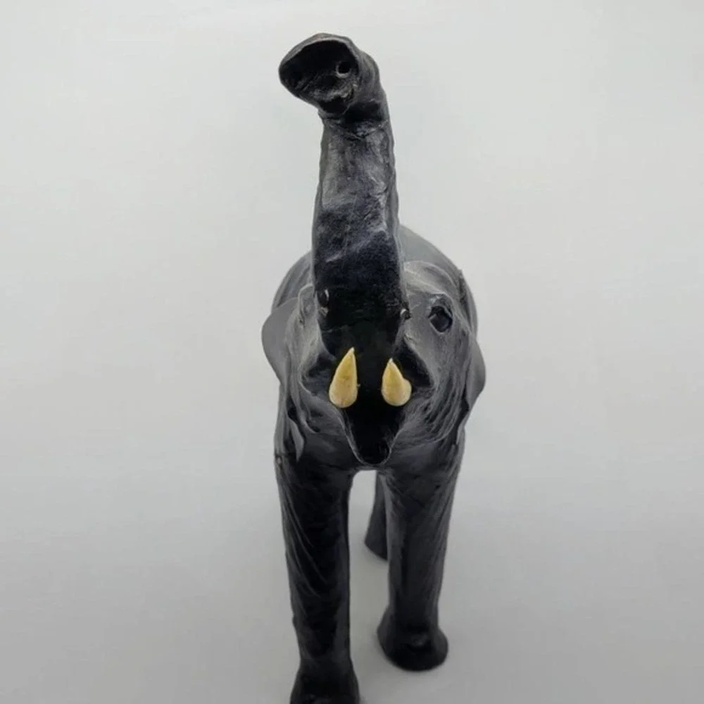 Vintage Leather Wrapped‎ Elephant